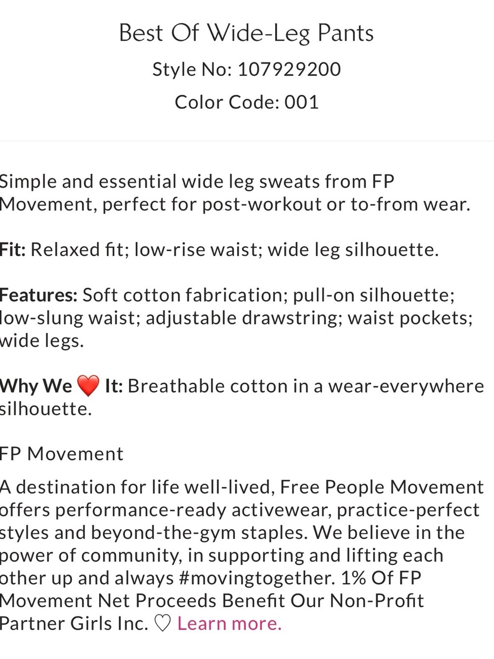 Free People Forest Green Wide-Leg Drawstring Pants Sweats - Picture 4 of 5